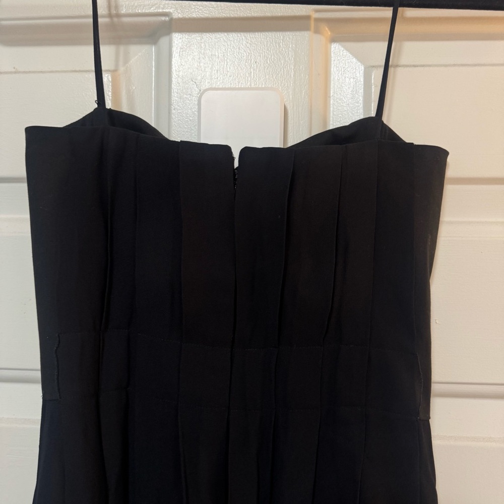 NWT L’agence Black Maxi Dress Front Slit  Size 2 - Picture 6 of 9